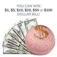thumbnail image 4 of 2 Bath Bombs Set with Money Surprise Inside - Bill Up to $100 Bill in Each - Natural and Organic Ingredients - Made in USA, 4 of 8