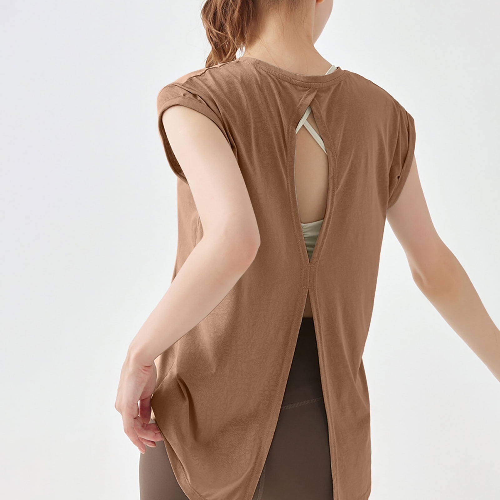 womens tunic workout tops
