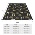 thumbnail image 3 of Salouo Happy New Year Print Bed Blankets,Flannel Blanket Comfortable Air Conditioning Blanket Lightweight Blanket for Sofa Bed Travel & Couch -40"x30", 3 of 8
