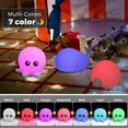thumbnail image 6 of TRIPRO Cute Mini Ocean Nursery Silicone Squishy Lamp Night Light (6 Packs: Whale,Shark,Octopus,Dolphin,Turtle,Duck), 6 of 7