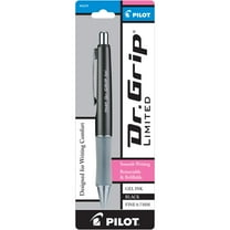 Pilot Dr. Grip Limited Retractable Gel Ink Pen, Fine Point, 0.7mm, Black Ink, 1 Pack