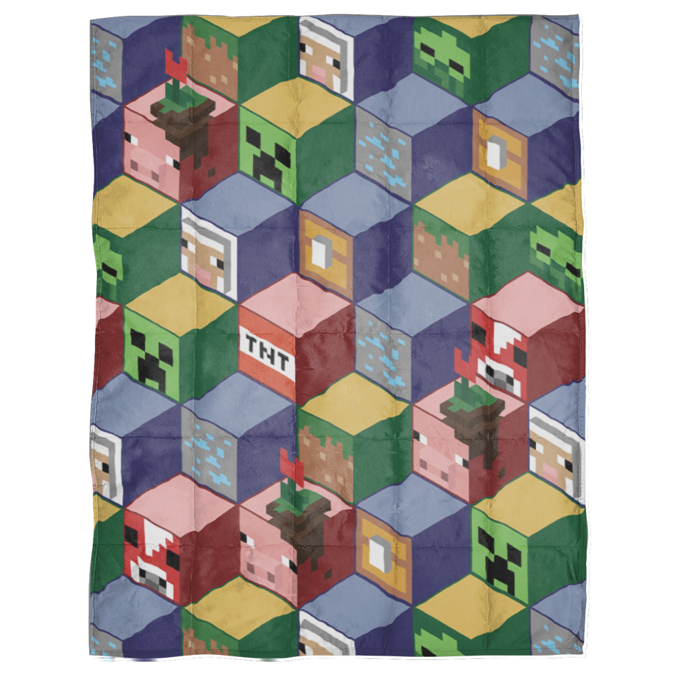 Minecraft Spot the Pig Weighted Blanket Walmart Inventory Checker