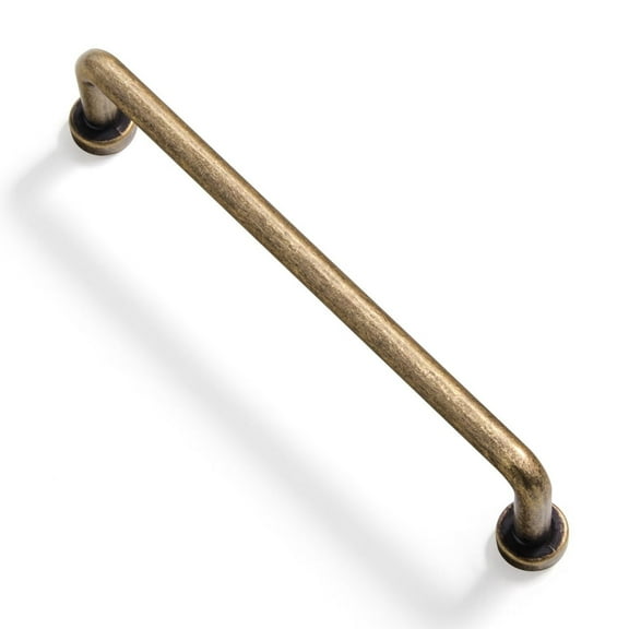 Goo-Ki 12 Pack 5''Hole Center Antique Brass Cabinet Handles, Closet Classic Drawer Handles Ancient Cabinet Pull Hardware for Bedroom, Kitchen