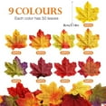 thumbnail image 3 of 450 Pcs Artificial Fall Leaves Decoration, Fall Leaves for Fall Decor Party Festival Thanksgiving Table Decorations(9 Colors) Harlik, 3 of 8