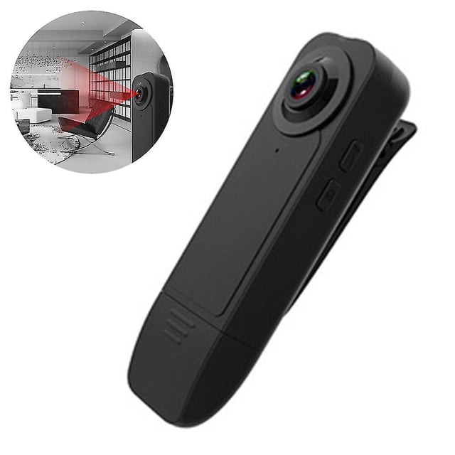 Mini cámara corporal con clip, cámaras de seguridad portátiles, cámara de bolsillo portátil de 1080p, grabadora de vídeo, cámara pequeña deportiva Dv Dvr para salpicadero, para coc