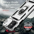 thumbnail image 5 of for iPhone 12 Mini Case with Camera Lens Cover HD Screen Protector, Dual Layer  Grade Drop Protection  Ring Holder Kickstand Protective Phone Case for iPhone 12 Mini 5.4 inch (Silver), 5 of 17