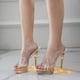 thumbnail image 5 of Bmisegm Ultra High Transparent Sexy High Heeled Colorful Light Electrified Women's High Heeled Light Shoes Womens Sandals Summer Yellow 6.5, 5 of 6