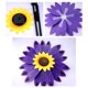 thumbnail image 2 of uds niños molinete 3D girasol juguete de plástico molino de viento fiesta molinete viento Spinner para niños al aire libre, 2 of 8