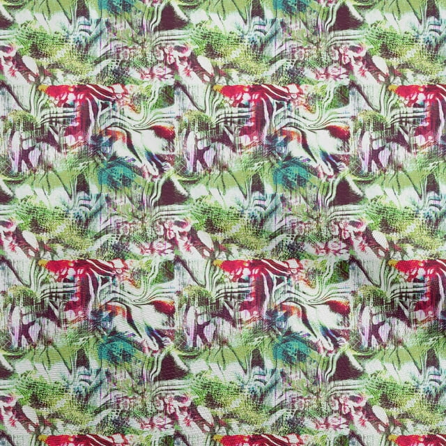 oneOoneCottonPoplinTwillLightGreenFabricAbstractFabricForSewingPrintedCraftFabricByTheYard56InchWide