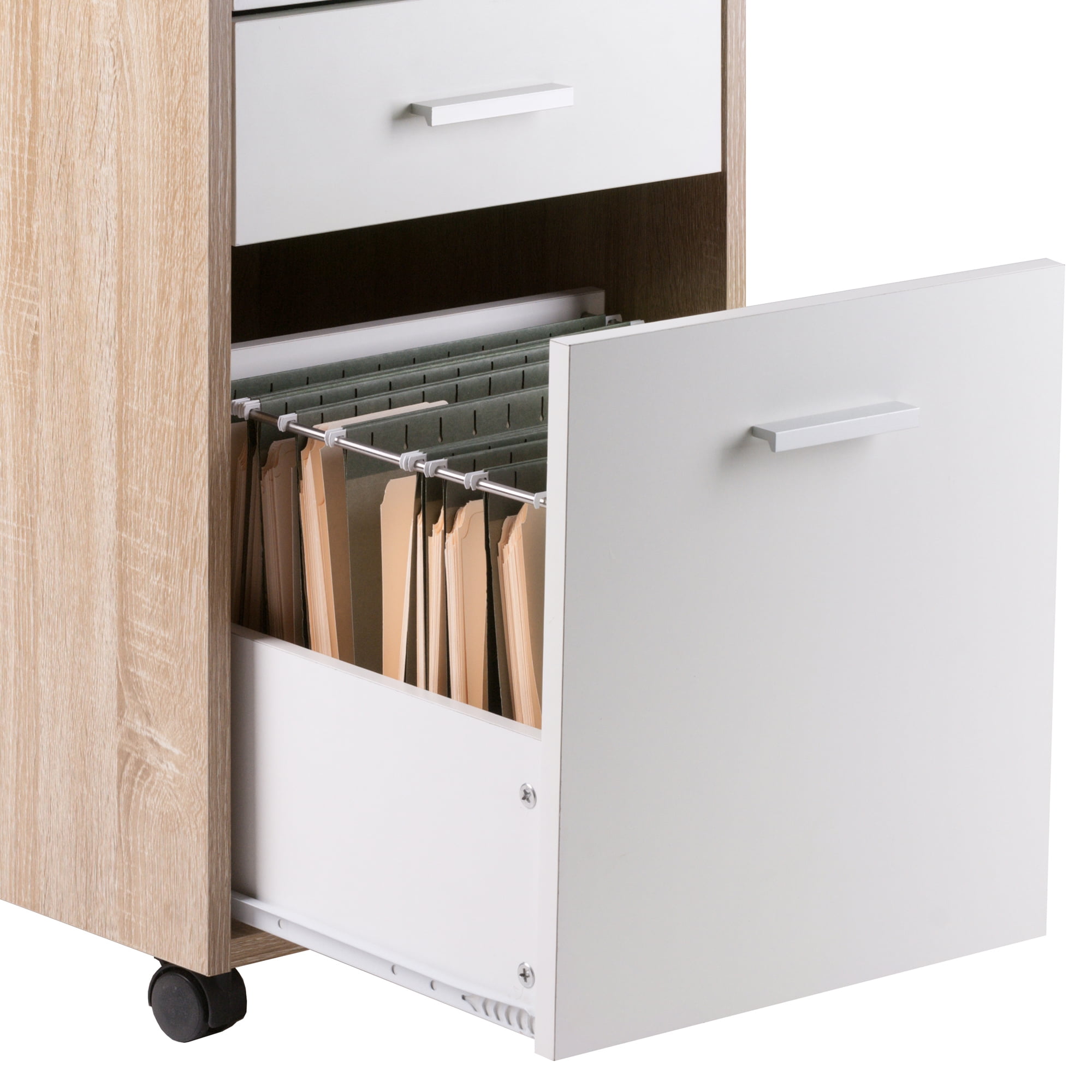 Winsome Wood Kenner Home Office File Cabinet, Two-Tone Finish