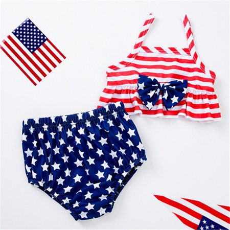 

Aayomet Baby Girls Boys Summer Outfits Clothes 4th Of July Star Sling + Fart Coat 2Pcs Set For 3—18 Months Summer Outfits A 3-6 Months