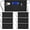 Black, variant on 6 Packs Server Apron with 3 Pockets Waterdrop Resistant Waitress Waiter Waist Apron Polyester 11.5-inch Black