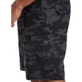 thumbnail image 4 of Harbor Bay by DXL Men's Big and Tall  Men's Big and Tall Continuous Comfort Cargo Shorts, Black Camo, 50 Long, 4 of 6