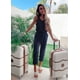 thumbnail image 2 of Conjunto Deportivo Mujer PRETTYGARDEN Sin Mangas Cuello Redondo Azul Marino M, 2 of 5