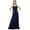 Navy Blue, variant on Bimba Women Rayon Night Gown Navy Blue Full Length Long Maxi Spaghetti Strap Sleep Dress-4