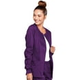 thumbnail image 5 of Cherokee Zip Front Scrub Jackets for Women, Workwear Core Stretch Soft Brushed Twill 4315, 5 of 6