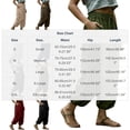 thumbnail image 3 of Cagogo Women's Elastic Waist Harem Pants Casual Flowy Solid Bohemian Drawstring Palazzo Trousers Summer Vacation Beach Lounge Yoga Wear, Army Green S, 3 of 5