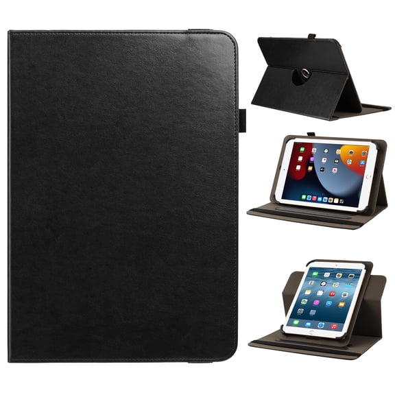 For TCL Tab 8 NXT Tablet Universal Leather Case Cover - Black