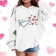 thumbnail image 1 of TaTaai Womens Graphic Hoodies Streetwear Hoodie Coquette Bow Graphic Aesthetic Preppy Long Sleeve Pocket Pullover Gift, 1 of 5