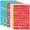 Multicolor-1inch, variant on Neasyth 490Pcs Felt Letters Stickers, 1 Inch Alphabet Letters Numbers & Shapes Sticker for Kids DIY Scrapbook Arts and Crafts Supplies（Pastel）