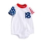 thumbnail image 3 of KAKOWELY Mono de poliéster de una pieza para bebé, mono unisex con estampado del Día de la Independencia para recién nacidos, 3 of 5