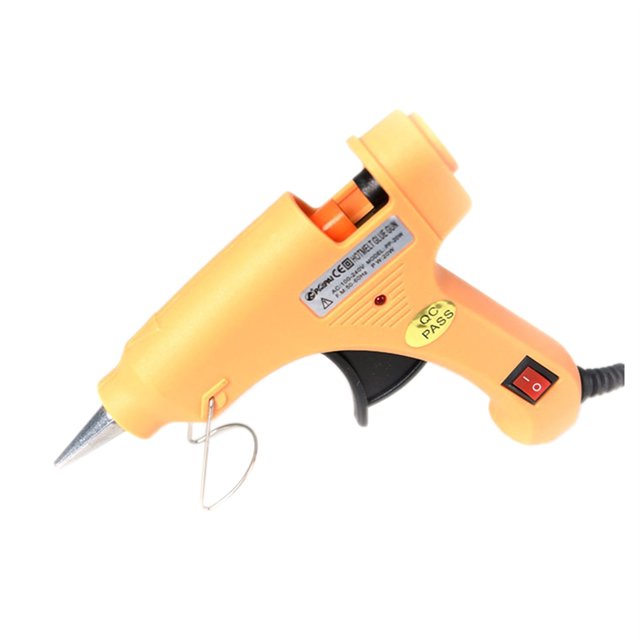 Pistolet à Colle 20W Mini Chaud Multi-Couleur Optionnel DIY Température Thermique Outil de Réparation Industriel Bâtons de Colle, Préchauffage Rapide