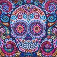 thumbnail image 2 of Pintura de diamante con forma especial de calavera de colores, decoración de punto de cruz artesanal (DZ2007), 2 of 10