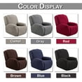 thumbnail image 2 of Lapalife Recliner Covers Stretch Recliner Chair Covers 4 Pieces with Pocket,Reclining Chair Furniture Covers,Jacquard Recliner Slipcovers for Large Recliner, 2 of 7