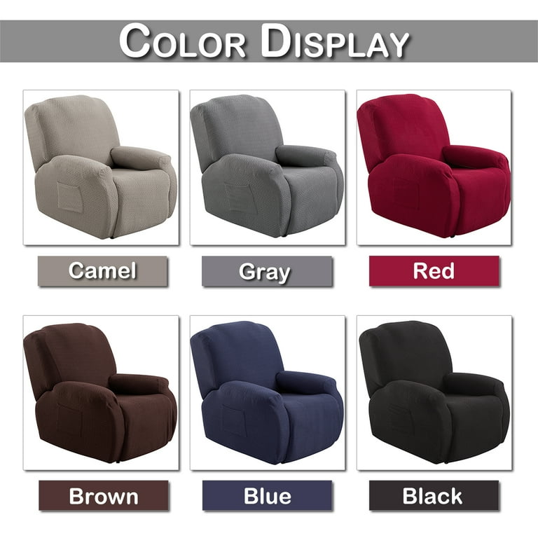 DONGPAI Recliner Covers Stretch Recliner Chair Covers 4 Pieces