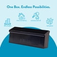 thumbnail image 6 of Architectural Mailboxes Townhouse Galvanized Steel, Small, Wall-Mount Mailbox in Black, 6 of 8