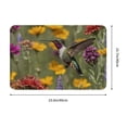 thumbnail image 3 of Salouo Humming Bird Pattern Outdoor Indoor Sturdy Doormats 16’’×24’’, Anti Fatigue Soft Flannel Thick Door Mat,Non-Slip Rectangle Rug Cushion, 3 of 7