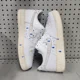 thumbnail image 5 of 2021 Ni&ke AIR FORCE 1 PAINT SPLATTER MENS SZ 11 CZ0339 100 WHITE SNEAKERS S1, 5 of 6