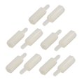 thumbnail image 1 of Unique Bargains 30 Pcs M2 10mm + 5mm Femelle-Mâle Blanc Nylon Hexagonal PCB Espaceur de Vis, 1 of 2