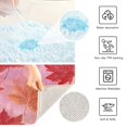 thumbnail image 4 of Rectangle Bath Rugs Plush Bathroom Carpet Mat Non Slip Bathroom Mats Red Maple Leaf Pattern, 4 of 5