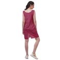 thumbnail image 3 of Moomaya Solid Tunic Dress Casual Embroidered Dress Women Sleeveless Dress, 3 of 6