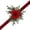 B, variant on Christmas Curtain Tieback with Red Berries Pine Velvet Strap Flower Holdback, C