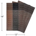 thumbnail image 5 of Mantel Individual, 8 manteles individuales de vinilo tejido por grupo, estera aislante de Pvc de bambú, comida adecuada Compatible con cocina Ta, 5 of 5