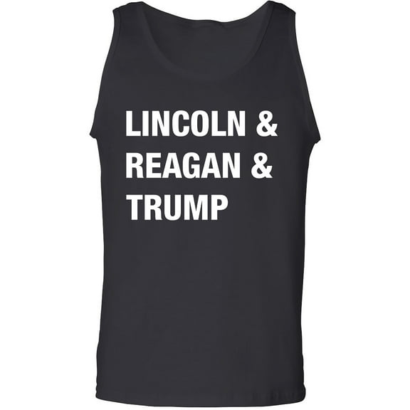 Lincoln & Reagan & Trump Adult Tank Top