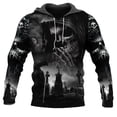 thumbnail image 3 of Sudadera con capucha con estampado 3D de calavera vintage para hombre y mujer, sudaderas casuales de moda para niños, sudaderas de gran tamaño, abrigo unisex para hombre, 3 of 4