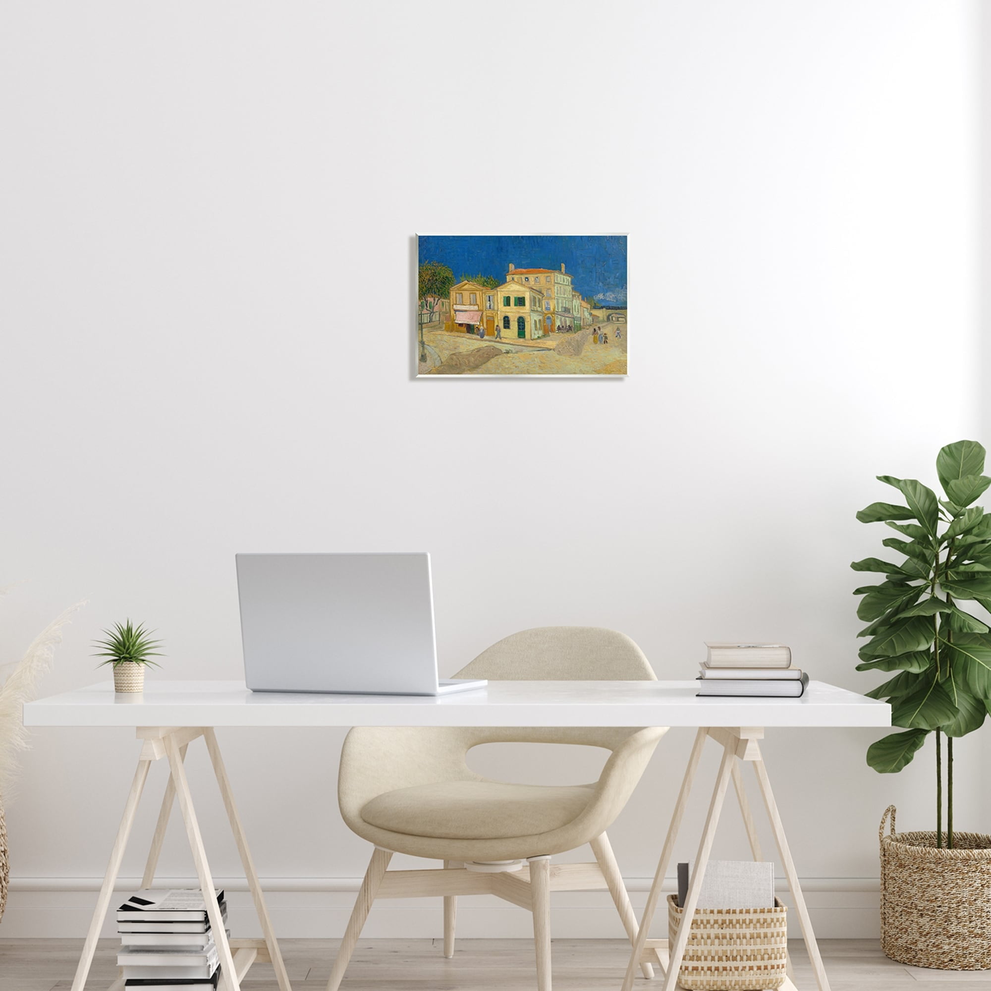 Stupell Industries The Yellow House Vinvent van Gogh Classic Painting Painting Unframed Art Print Wall Art, Design by one1000paintings