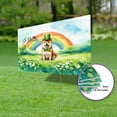 thumbnail image 3 of Happy St. Patrick’s Day Shiba Inu with Green Hat Shamrocks Rainbow Yard Sign Shibas Dog Lovers Gifts Idea Outdoor Home Lawn Garden Porch Decor - 03007, 3 of 5
