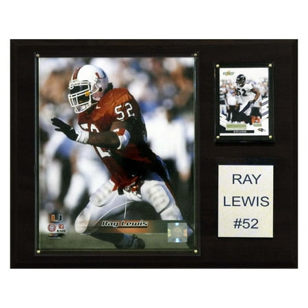 C&I Collectables NCAA Football 12x15 Ray Lewis Miami Hurricanes Player (Best Miami Hurricanes Players)