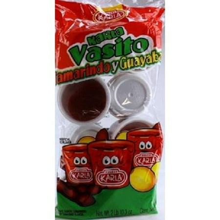 Product Of Dulces Karla, Karla Vasito Tamarind & Guava Candy Cup, Count 8 - Sugar Candy / Grab Varieties & (Best Guava Variety In India)