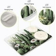thumbnail image 4 of FREEAMG Dish Drying Mat Cactus and Flowers Absorbent Dry Mats for Dishes Draining Pad for Kitchen Countertop 16" x 18", 4 of 7