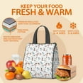 thumbnail image 5 of Cute Dogs Pattern Insulated Lunch Bag for Women & Adults,Large Portable Soft Cooler Lunch Bag,Thermal Food Storage Tote with Pearl Cotton,8.66L,8.75x5.75x9.5 Inch, 5 of 6