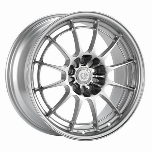 Enkei  NT03 Plus M 18 x 8.5 in. 5 x 114.3 Bolt Pattern 38 mm Offset 72.6 mm Bore G35-350z Silver Wheel