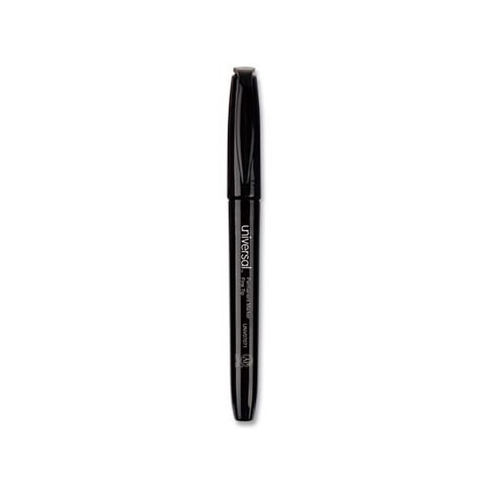 (3 pack) Pen-Style Permanent Marker Fine Bullet Tip, Black, Dozen