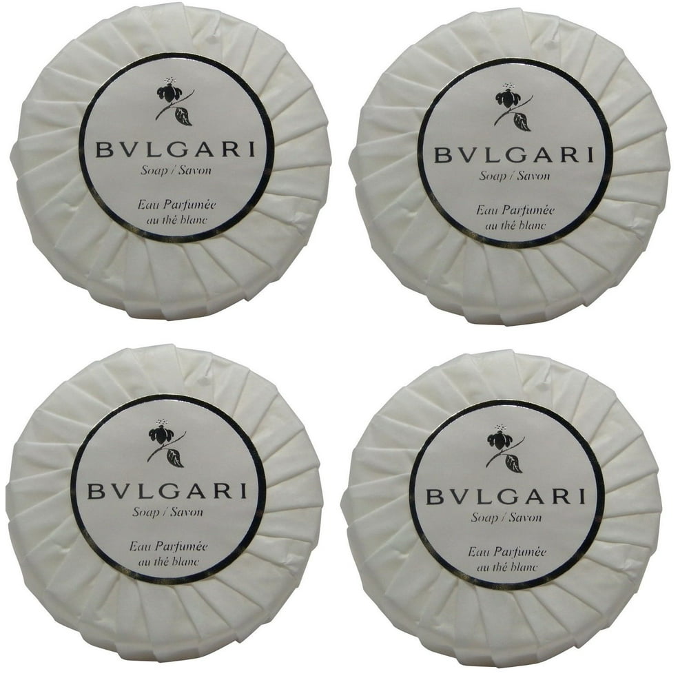 Bulgari Bvlgari White Tea au the blanc lot of 4 each 2.6oz bars of