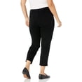 thumbnail image 2 of Pantalones Gloria Vanderbilt Amanda de Tiro Alto y Corte Cónico Color Negro Talla 16 Plus, 2 of 3