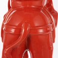 thumbnail image 6 of JONATHAN Y White Elephant 14.25" Ceramic Garden Stool, Red, 6 of 9